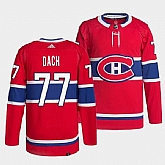 Men's Montreal Canadiens #77 Kirby Dach Red Stitched Jersey,baseball caps,new era cap wholesale,wholesale hats